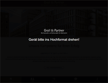 Tablet Screenshot of kanzleigroll.de